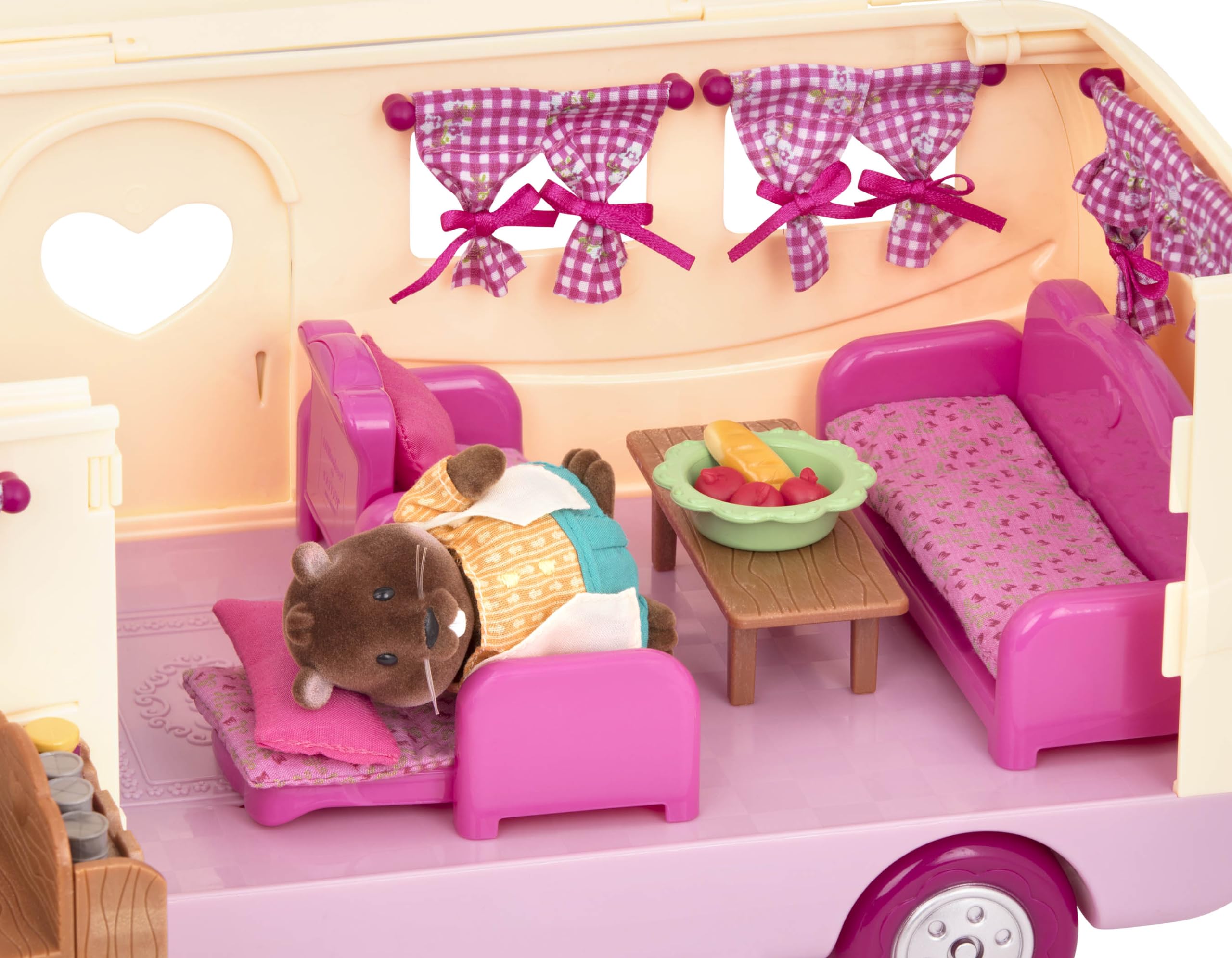 Li'l Woodzeez – Happy Camper Pink with Detachable Vehicle – 40